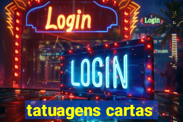 tatuagens cartas