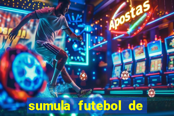 sumula futebol de campo word