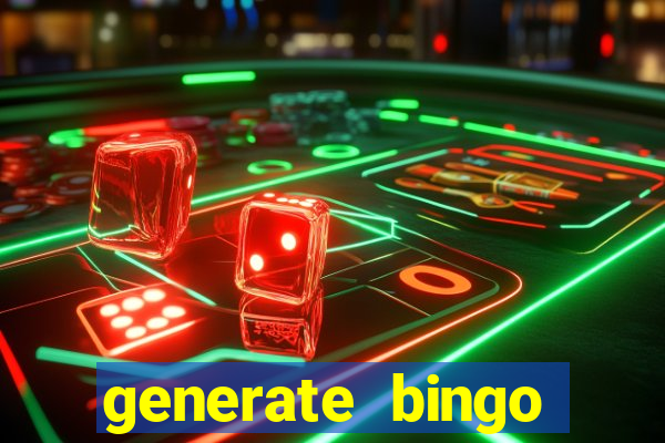 generate bingo cards with pictures