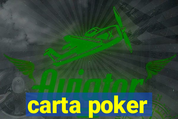 carta poker