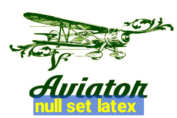 null set latex