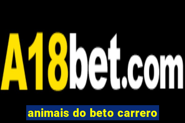 animais do beto carrero