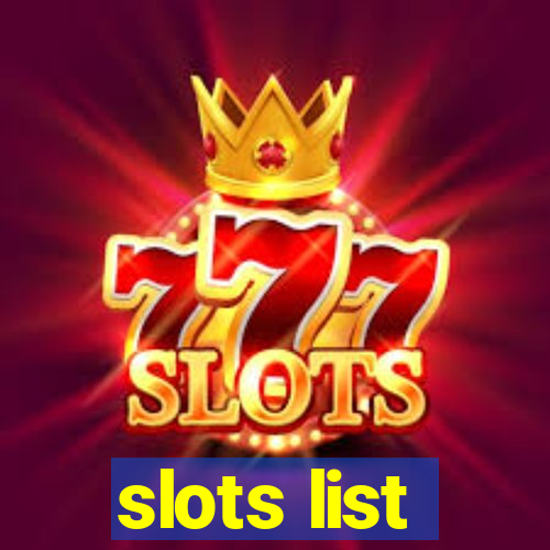 slots list