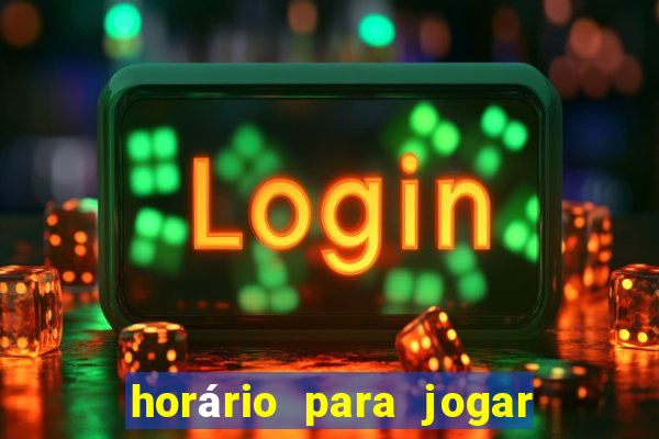 horário para jogar fortune tiger hoje