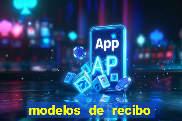 modelos de recibo de pagamento word