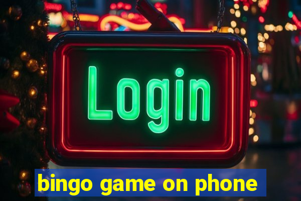 bingo game on phone