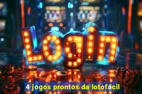 4 jogos prontos da lotofácil