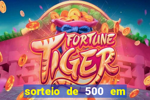 sorteio de 500 em cash toda segunda feira novibet