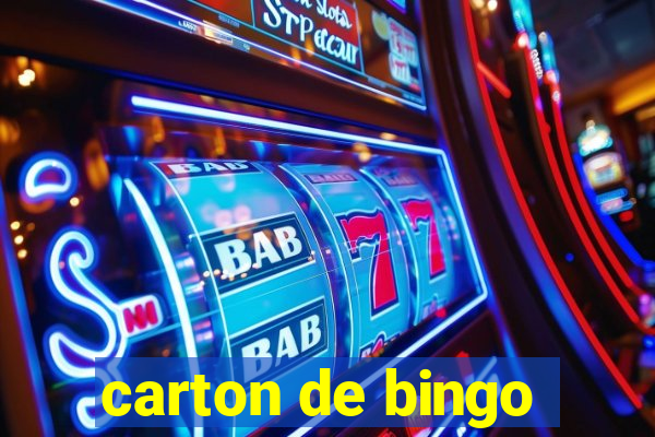 carton de bingo