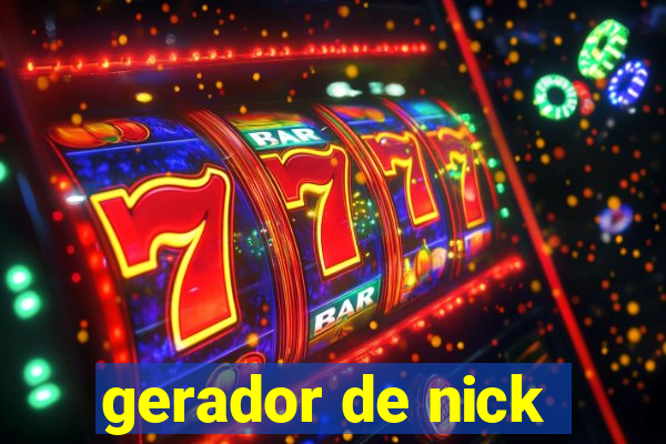 gerador de nick