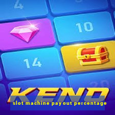 slot machine payout percentage