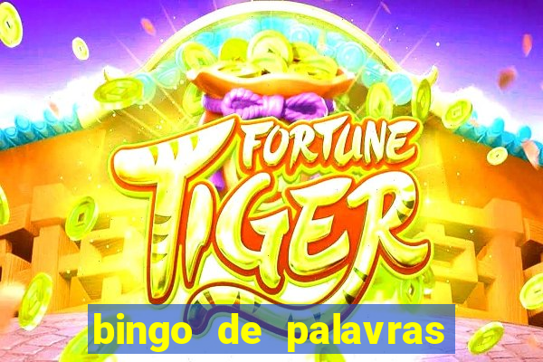 bingo de palavras 3 ano