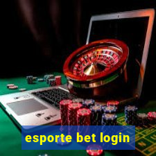 esporte bet login