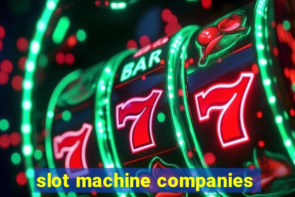 slot machine companies