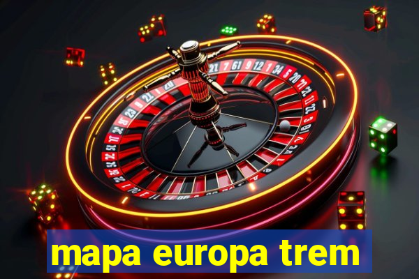 mapa europa trem