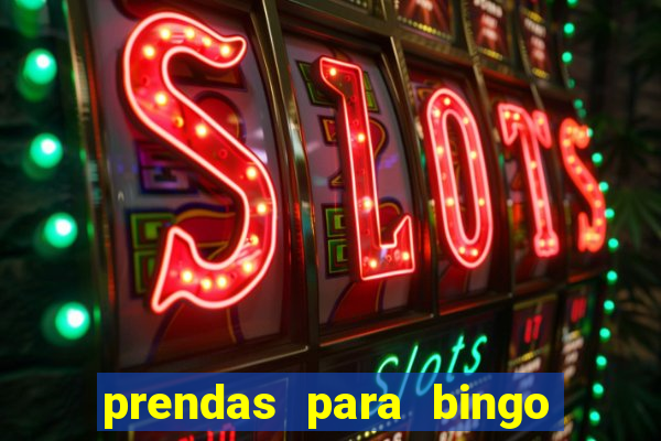 prendas para bingo de natal