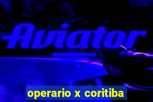 operario x coritiba