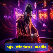 ogv windows media player codec