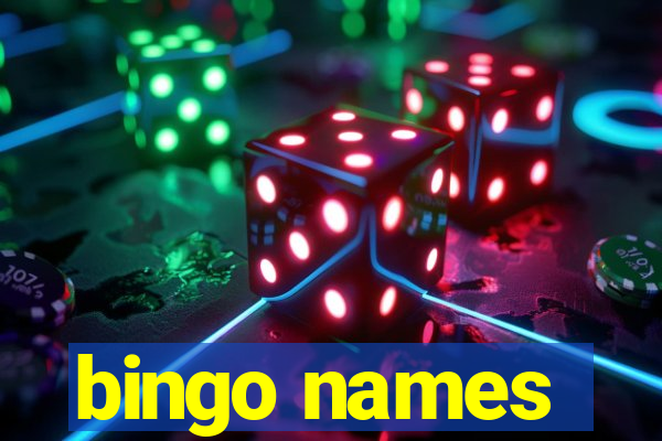 bingo names