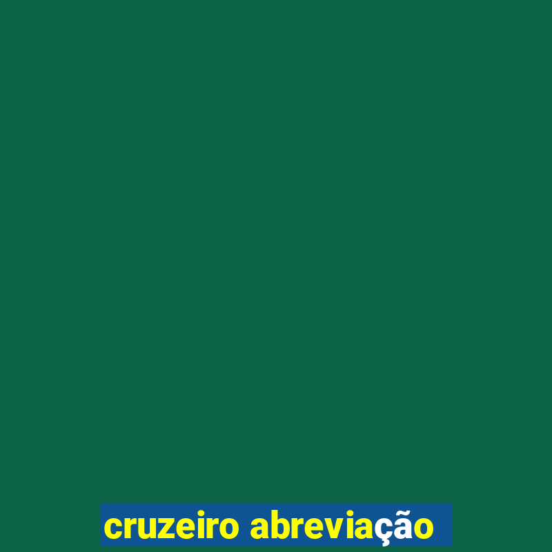 cruzeiro abreviação