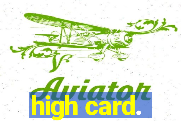 high card.