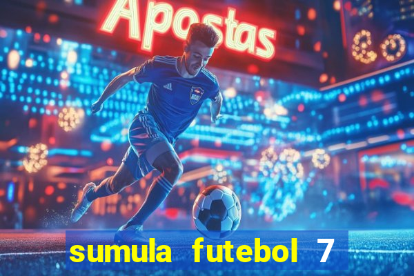 sumula futebol 7 society excel