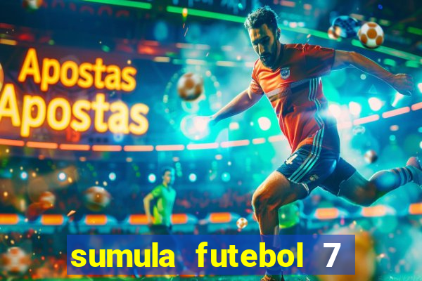 sumula futebol 7 society excel