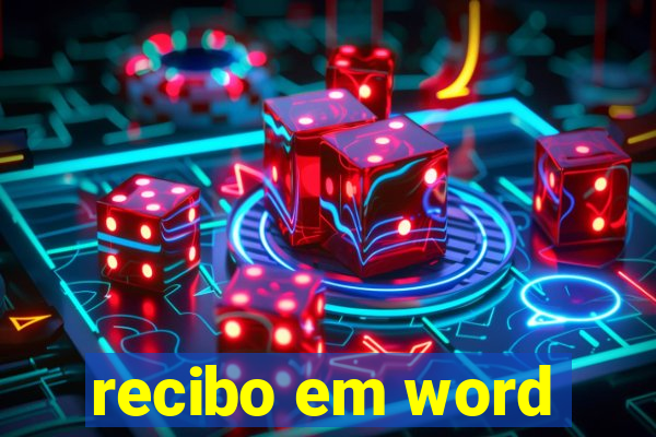 recibo em word