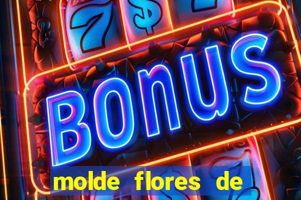 molde flores de papel para imprimir