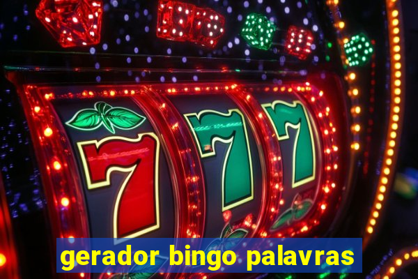 gerador bingo palavras