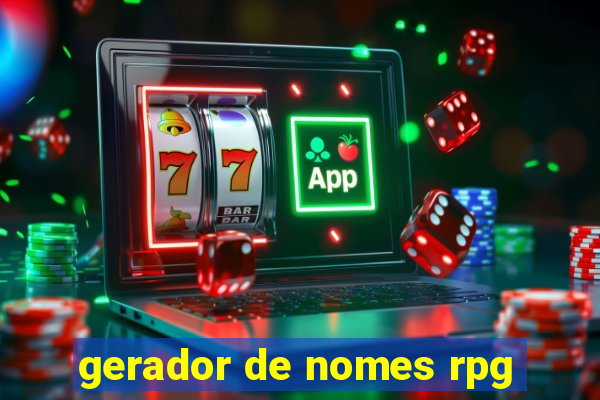 gerador de nomes rpg