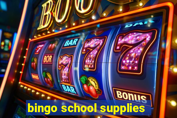 bingo school supplies