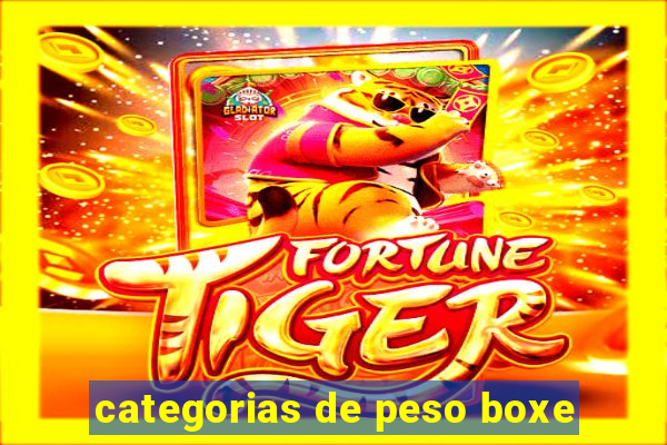 categorias de peso boxe