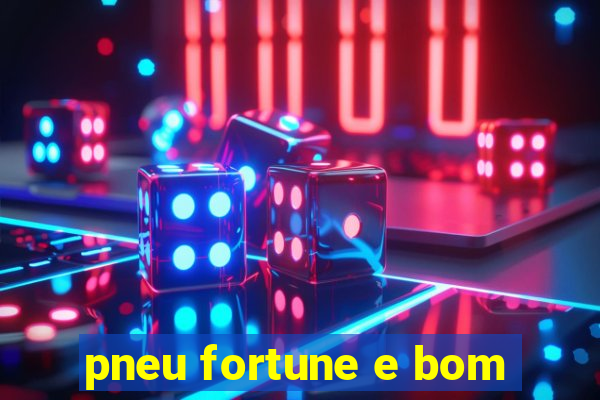 pneu fortune e bom