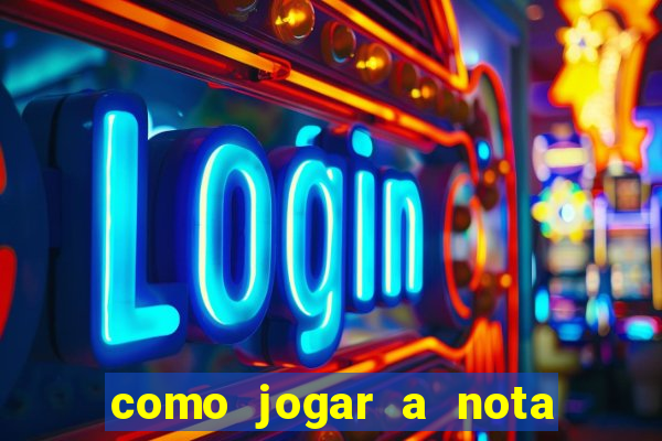 como jogar a nota do enem