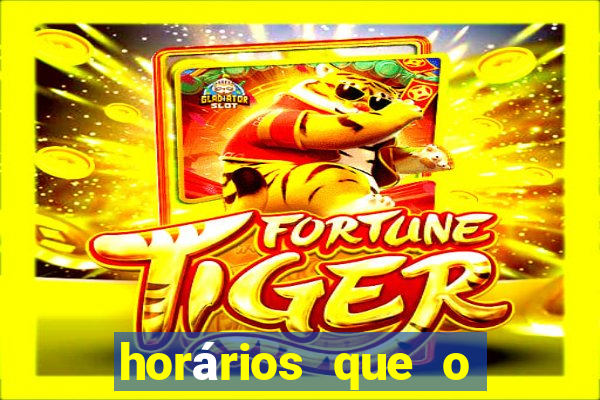 horários que o fortune dragon paga