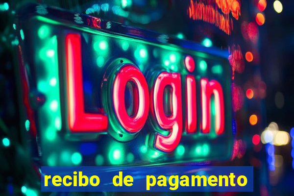 recibo de pagamento em word