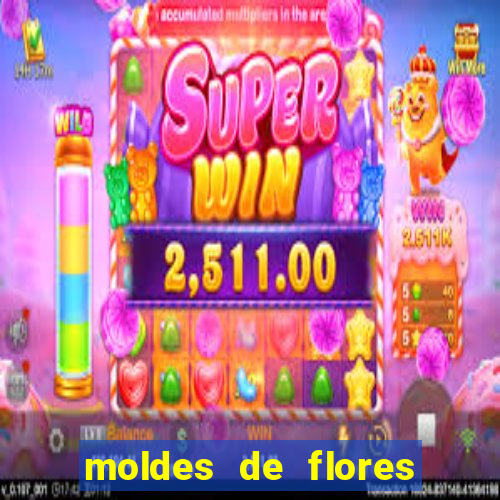 moldes de flores gigantes para imprimir