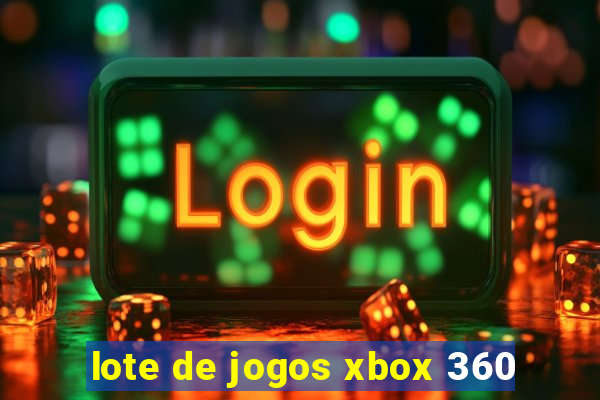 lote de jogos xbox 360