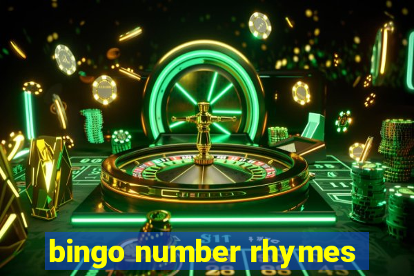 bingo number rhymes