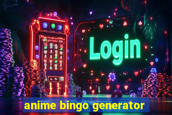 anime bingo generator