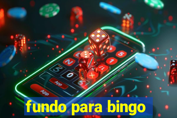 fundo para bingo