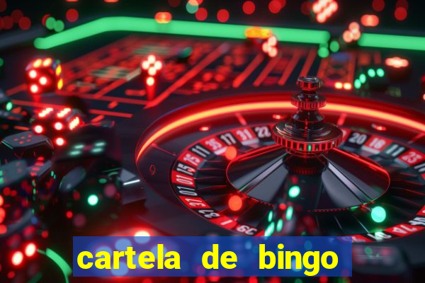 cartela de bingo até 30