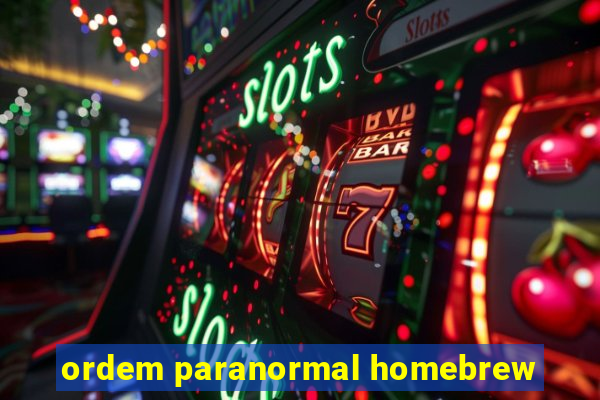 ordem paranormal homebrew