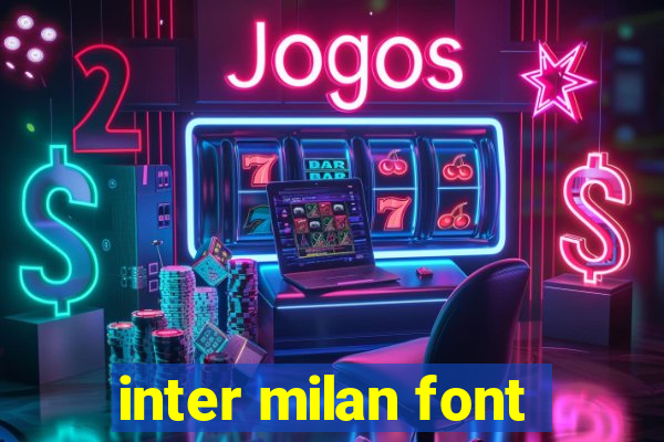 inter milan font