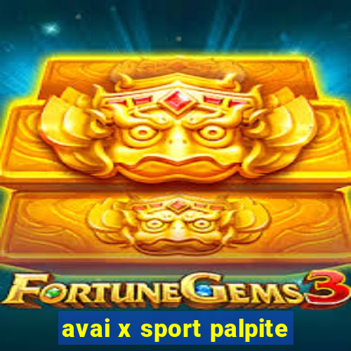 avai x sport palpite