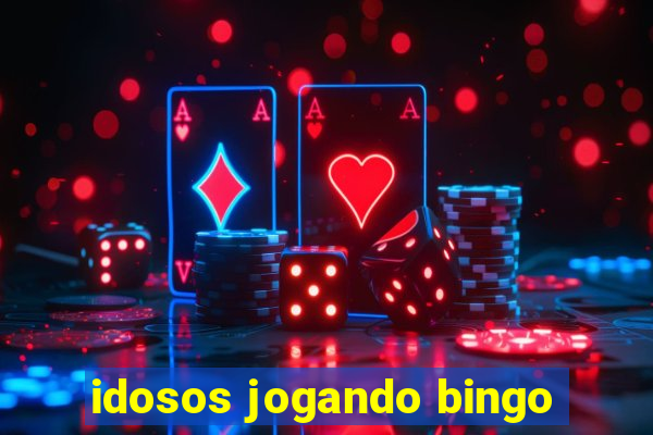 idosos jogando bingo