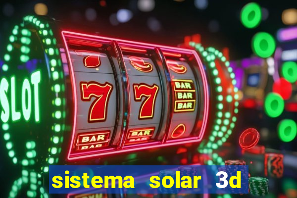 sistema solar 3d em movimento