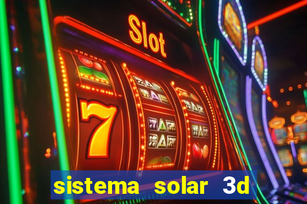 sistema solar 3d em movimento