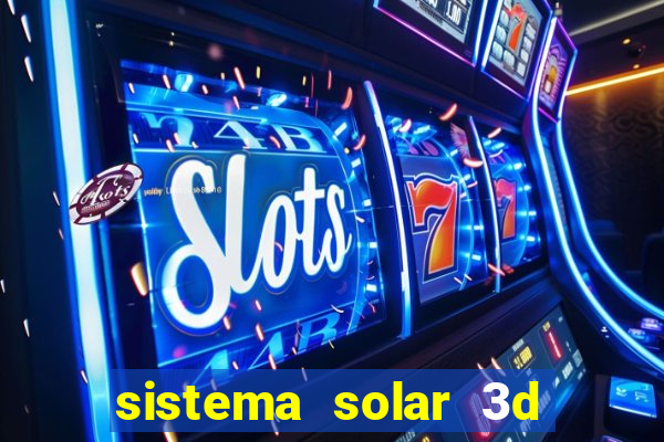 sistema solar 3d em movimento